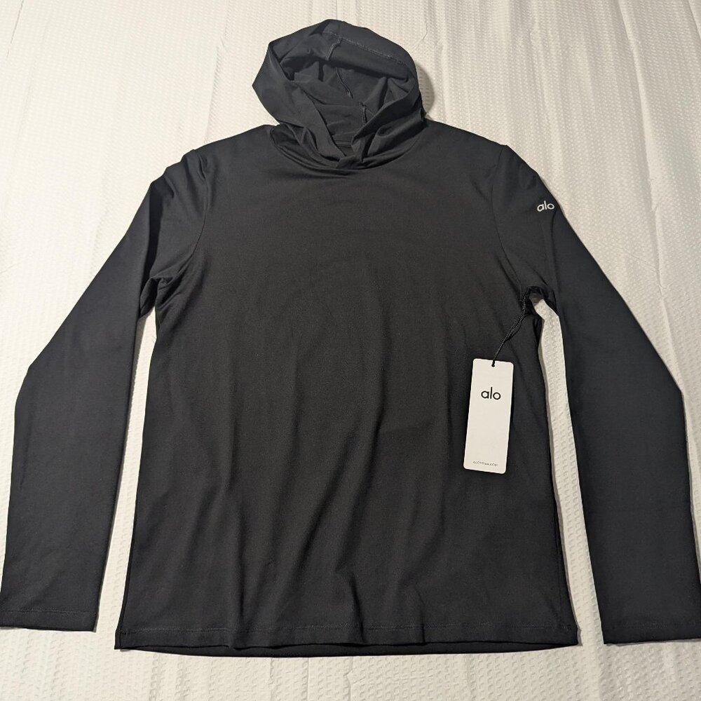 Alo Hoodie Lightweight (Medium) Black - Yoga - Brand New!